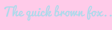 Image with Font Color B0D9EB and Background Color FFCBE9